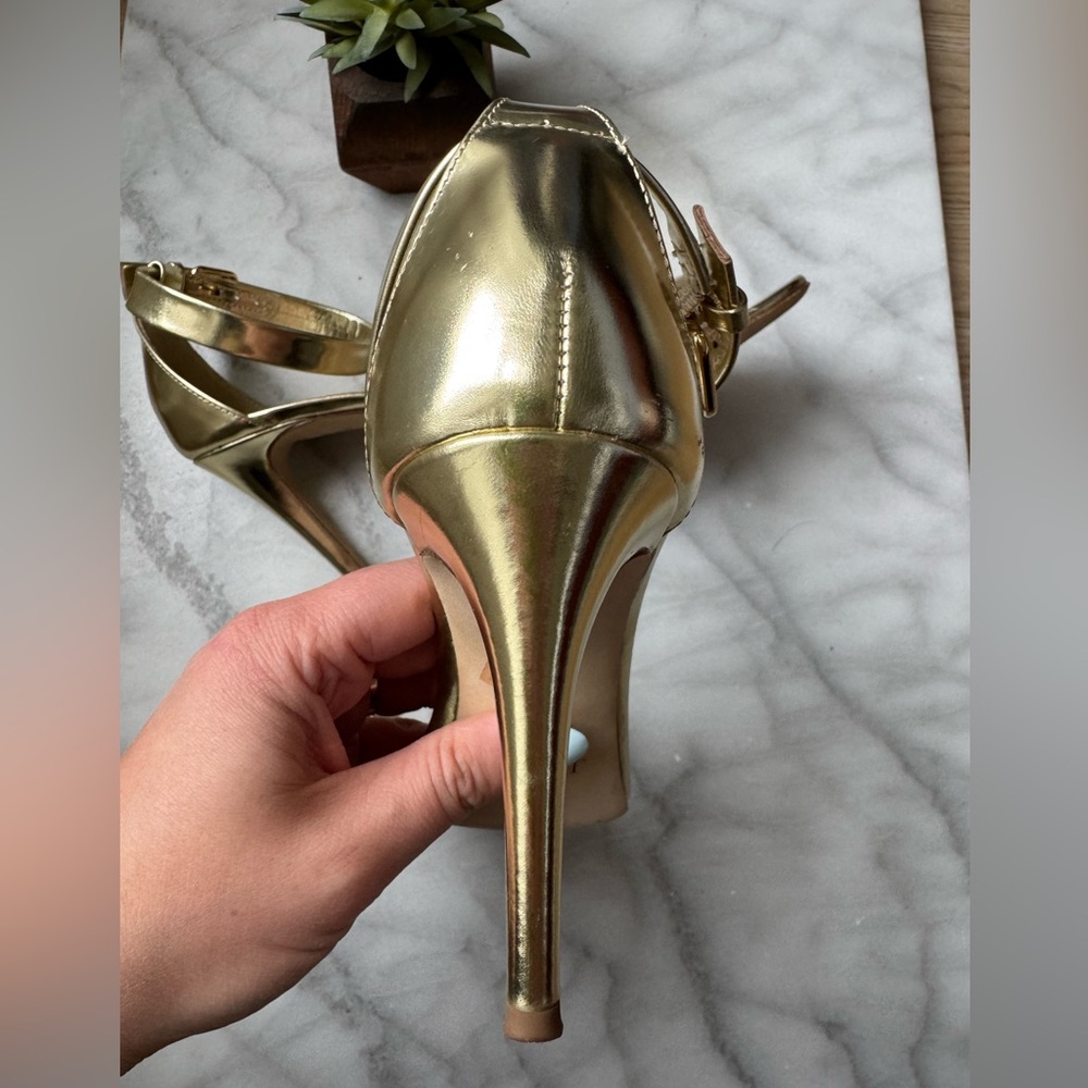 J. Crew Mirror Metallic High Heel Sandals - Picture 5 of 8